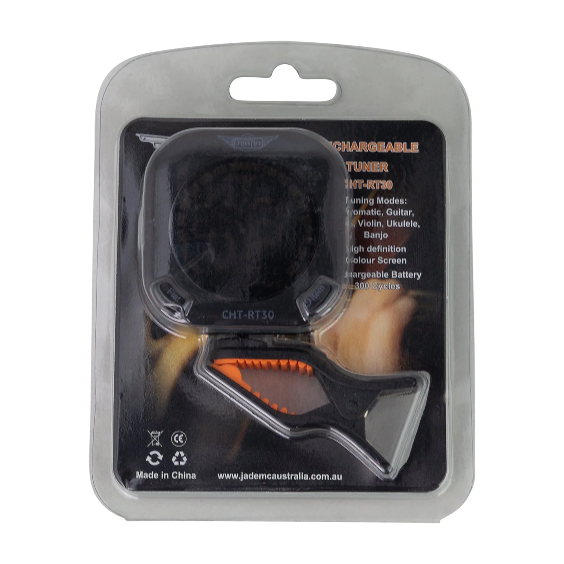 Crossfire CHT-RT30 Rechargeable Clip on Tuner