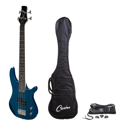 Casino Short Scale Bass Guitar - Blue