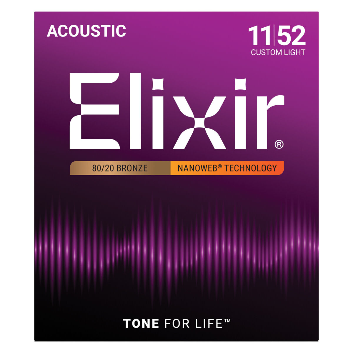 Elixir 80/20 Nanoweb Custom Light 11-52