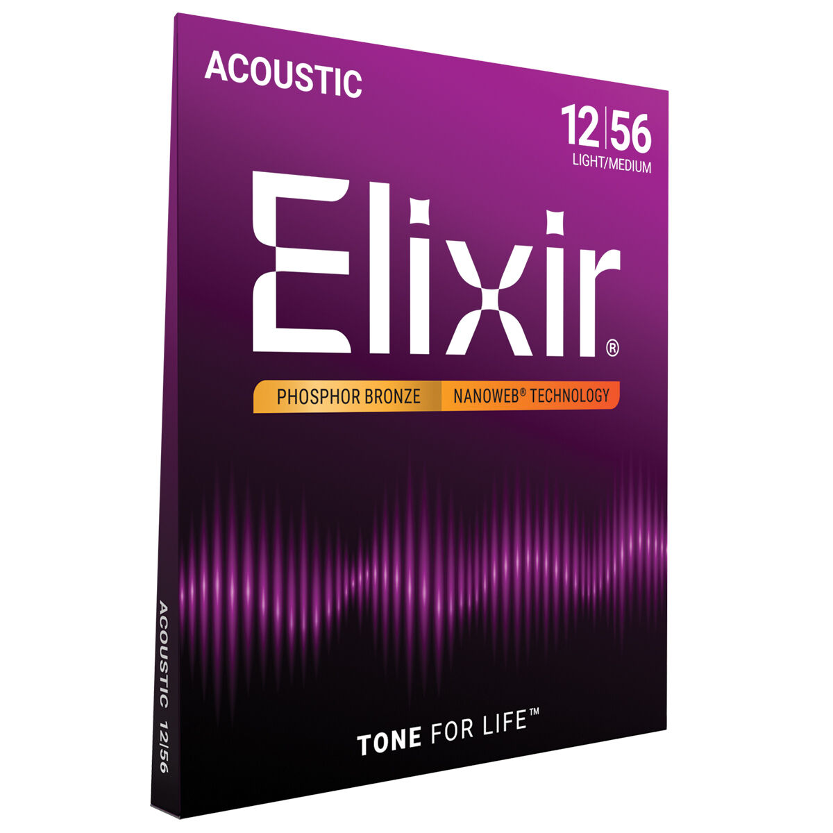 Elixir - Acoustic Phosphor Bronze Nanoweb Medium 12-56