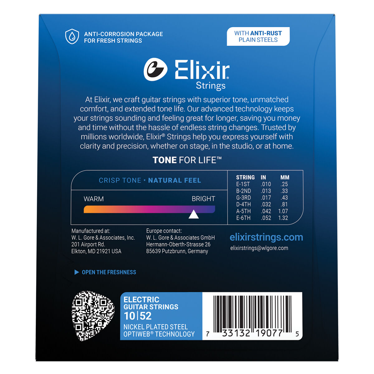 Elixir - Electric Optiweb Light/Heavy 10-52