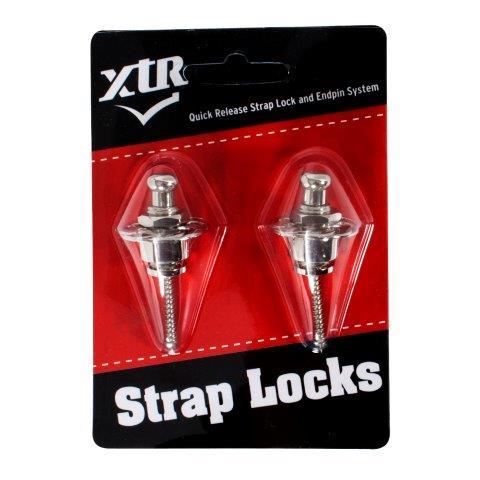 STRAP LOCK SET PAIR CHROME