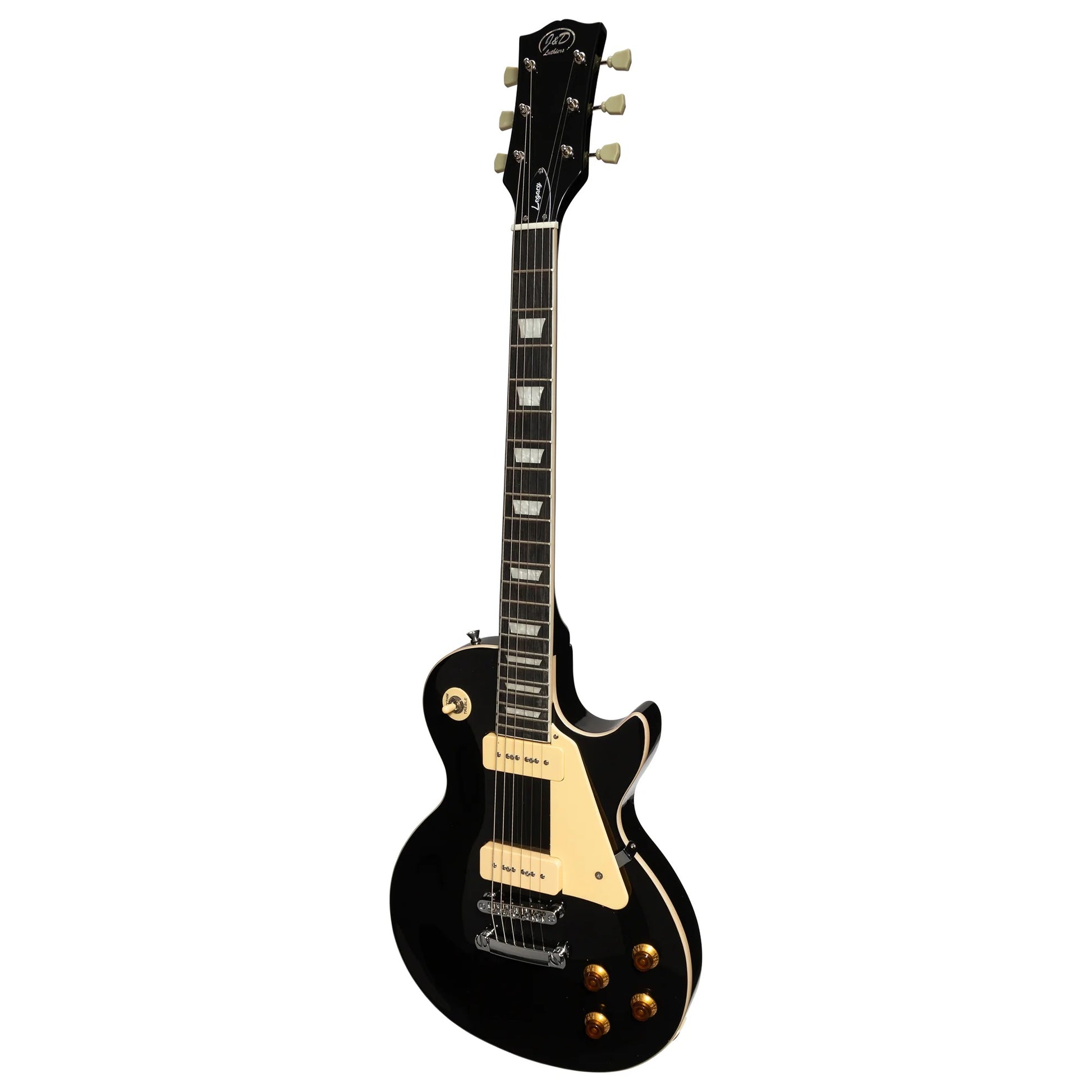 J&D Legacy LP Style W/P90s - Black