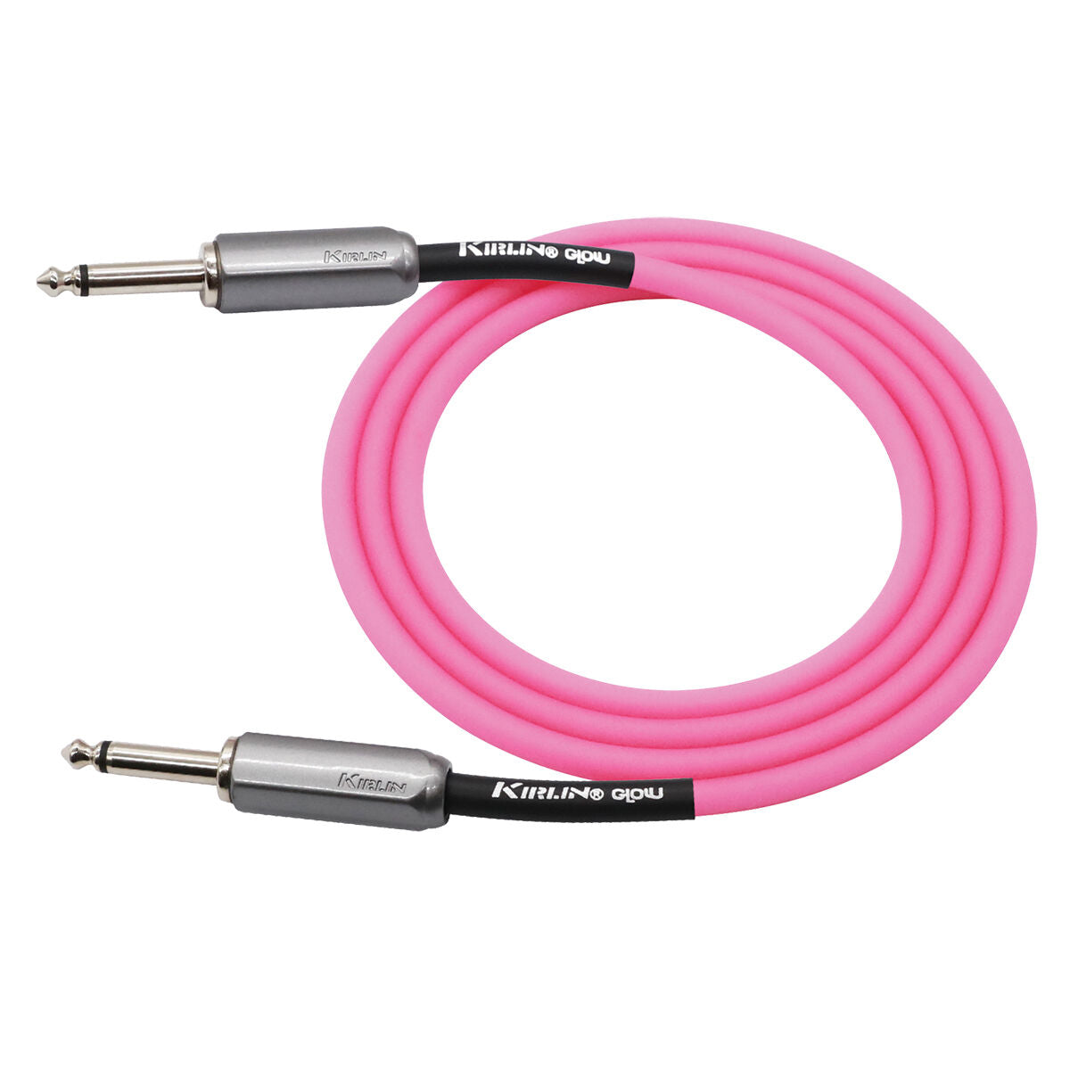 Kirlin 10ft Glow Guitar Cable Pink (Rose Glow)