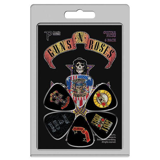 Perris 6-Pack Guns N Roses Licensed Guitar Picks Pack