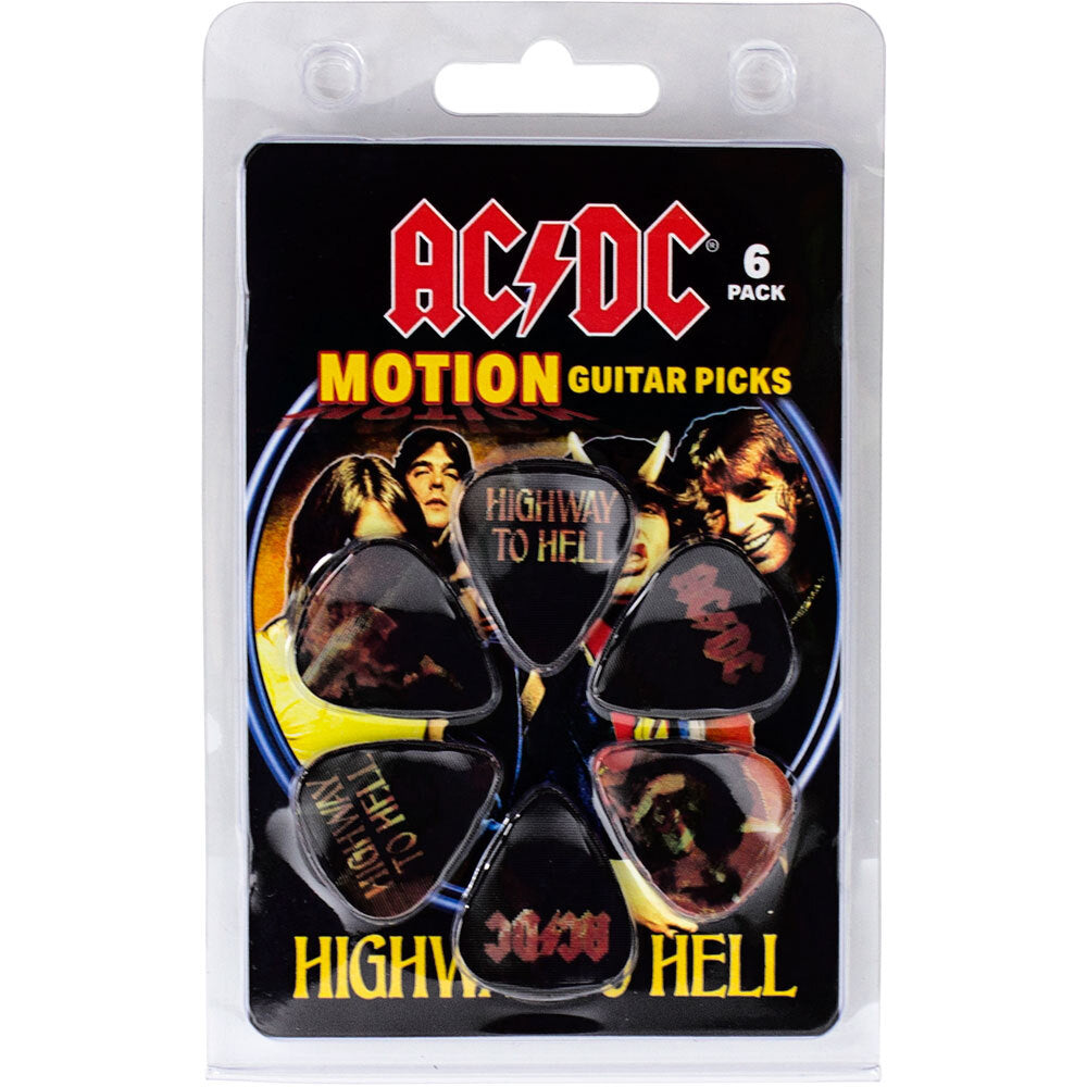 Perris AC/DC - Highway To Hell Licensed Motion Guitar Picks (6-Pack)