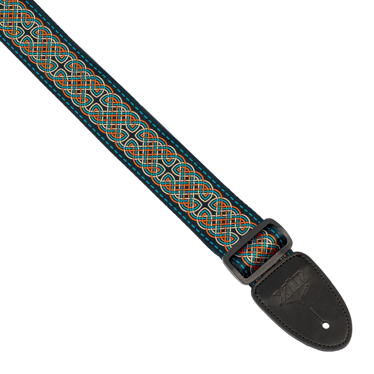 XTR 2" Blue, Gold, Red Celtic Series Guitar Strap LS411