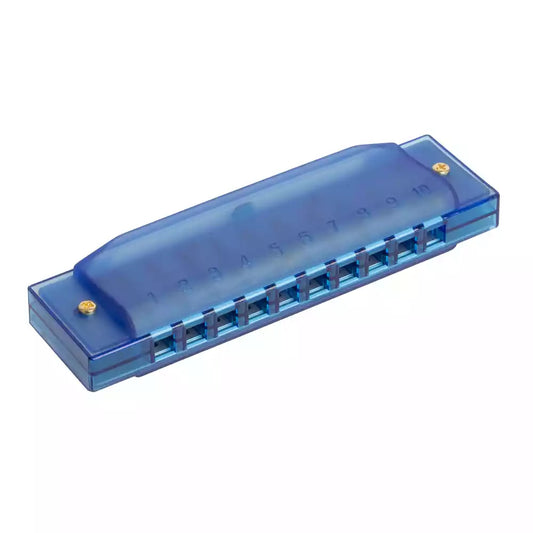 BRYDEN TRANSPARENT BLUE HARMONICA - C