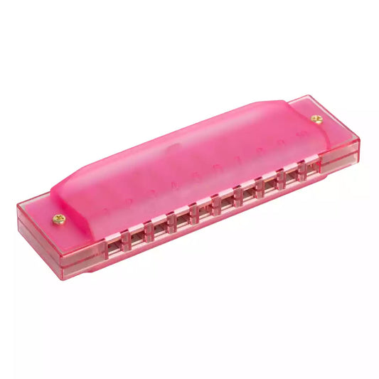 BRYDEN TRANSPARENT PINK HARMONICA - C