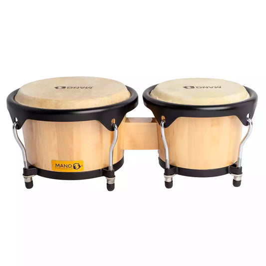 MANO PERCUSSION 7.15 & 8.5" TUNABLE BONGOS (NATURAL)