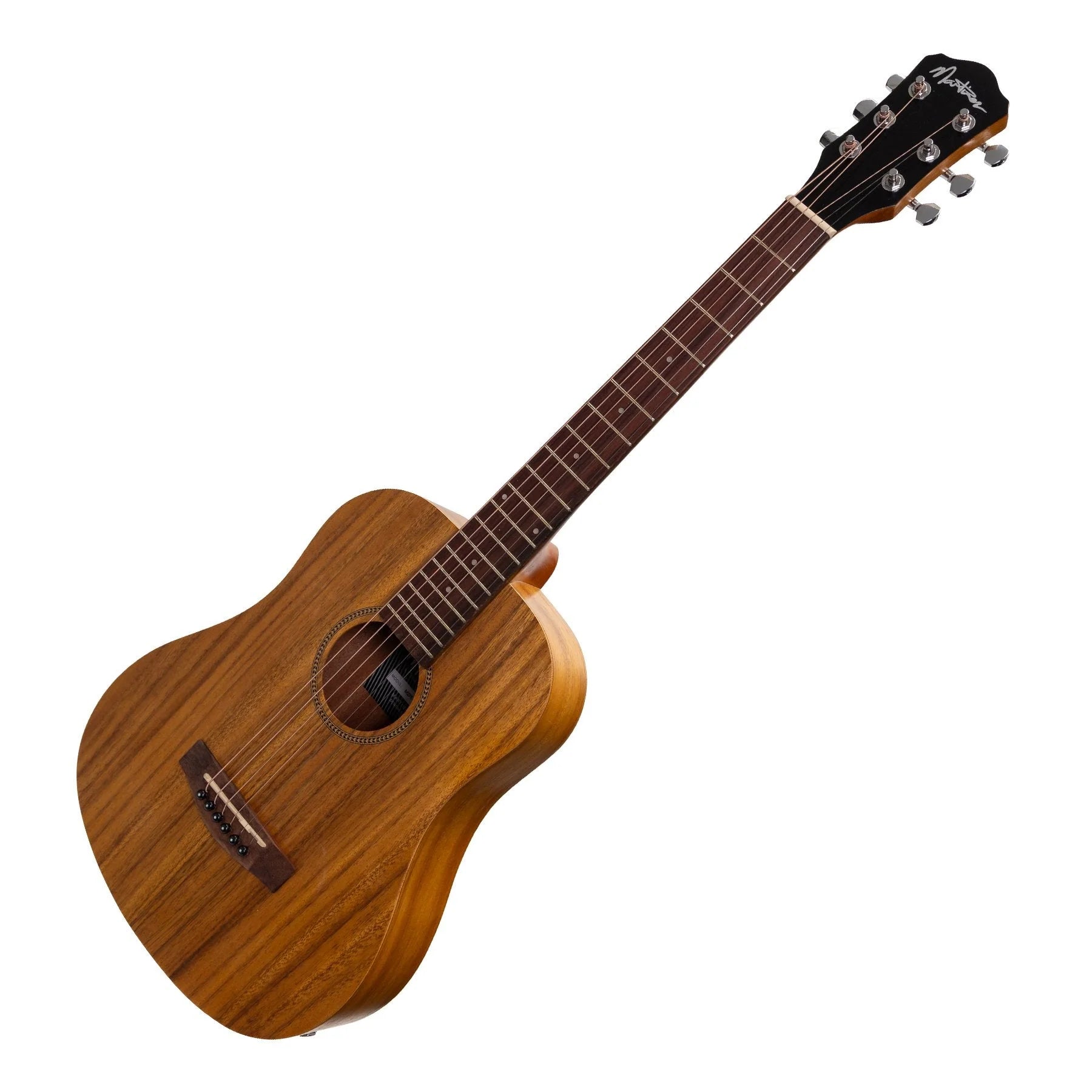 Martinez Babe Traveller Guitar w/ Pickup/Tuner - Koa