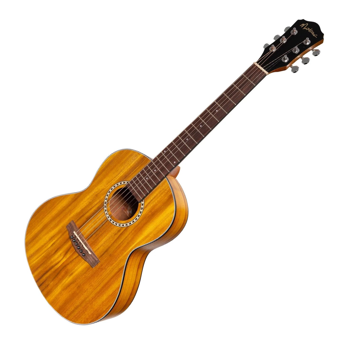 Martinez Acoustic 'Little-Mini' Folk Guitar - Koa