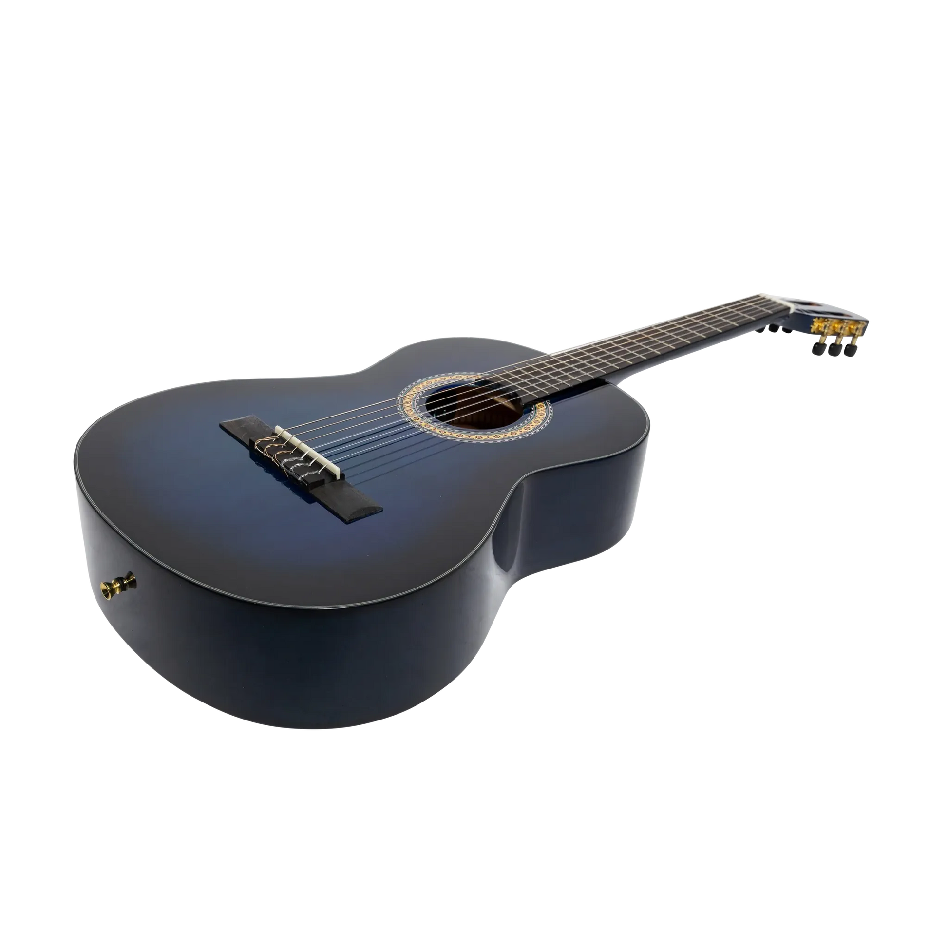 Martinez 3/4 Size Electric Classical Guitar with Tuner (Blue-Gloss)
