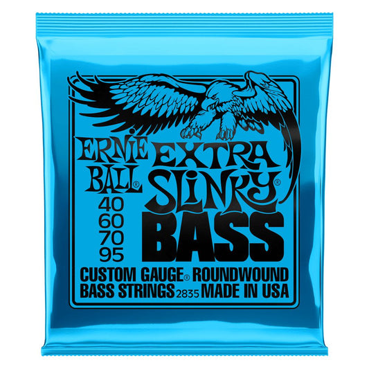 Ernie Ball Extra Slinky Nickel Wound Electric Bass Strings 40-95