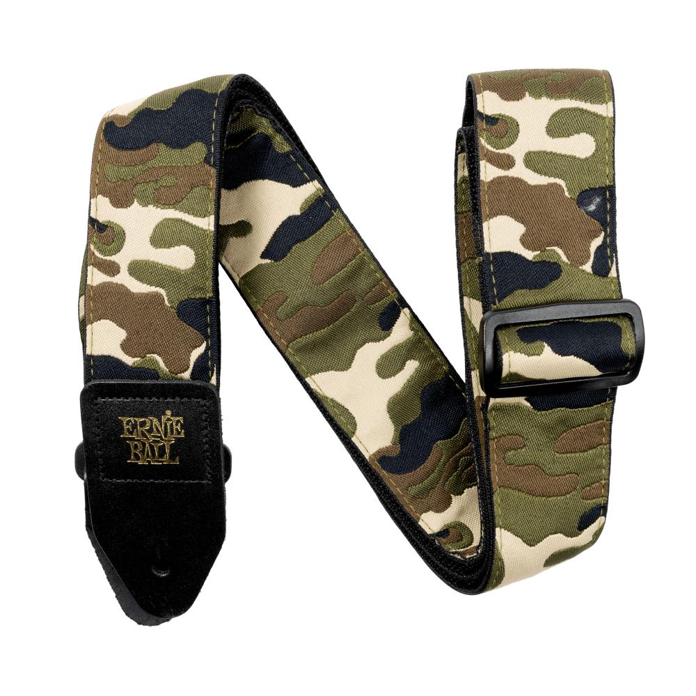 Classic Jacquard Guitar Strap/Bass Strap - Vintage Camo