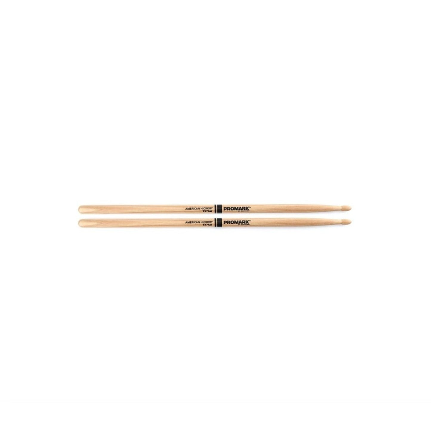 Promark 7A Wood Tip - American Hickory Drum Sticks