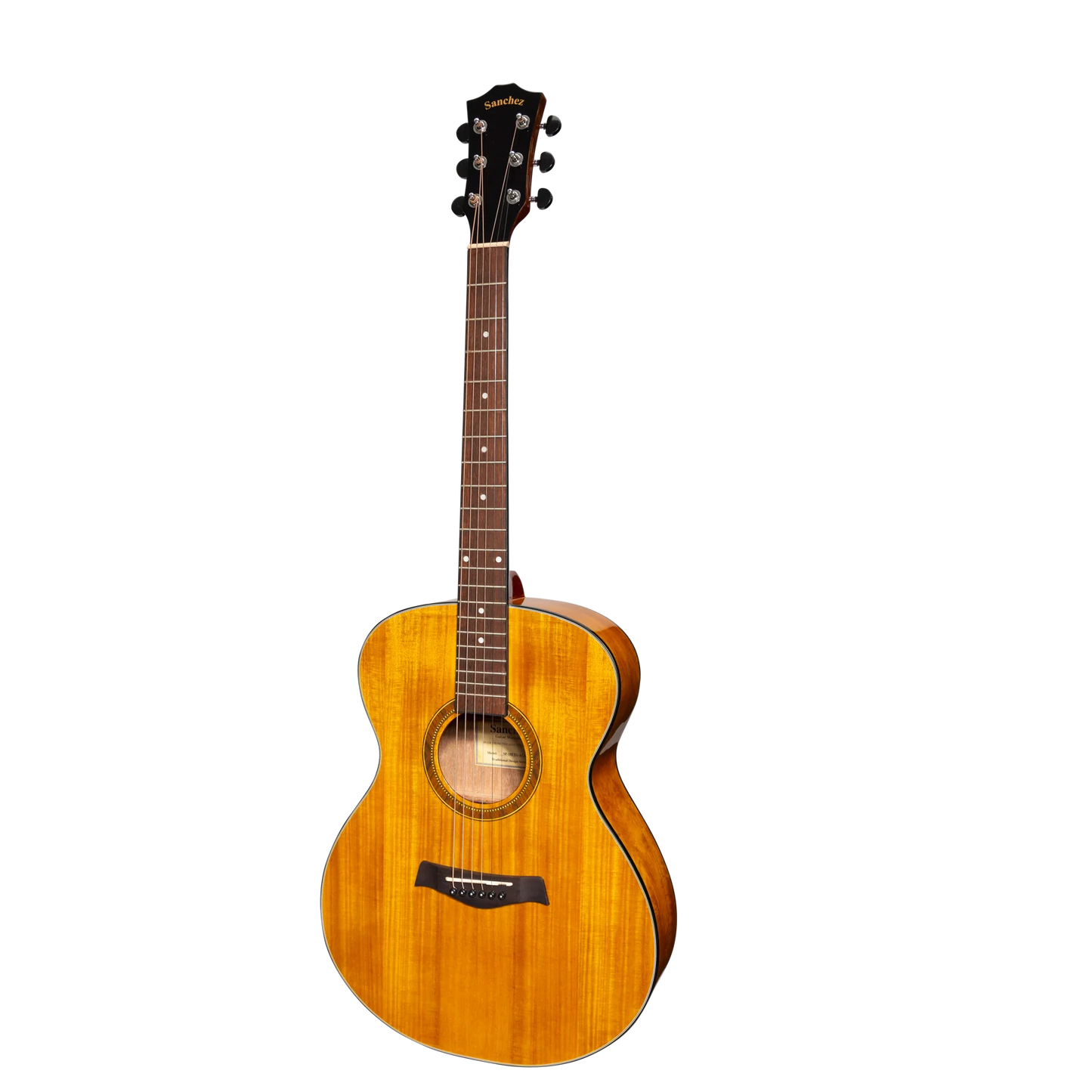 Sanchez Small Body Acoustic/Electric Guitar Acacia (Gloss)