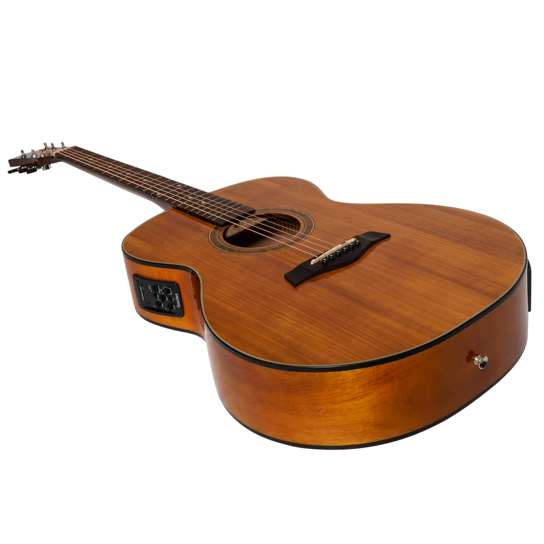 Sanchez Small Body Acoustic/Electric Guitar Acacia (Gloss)