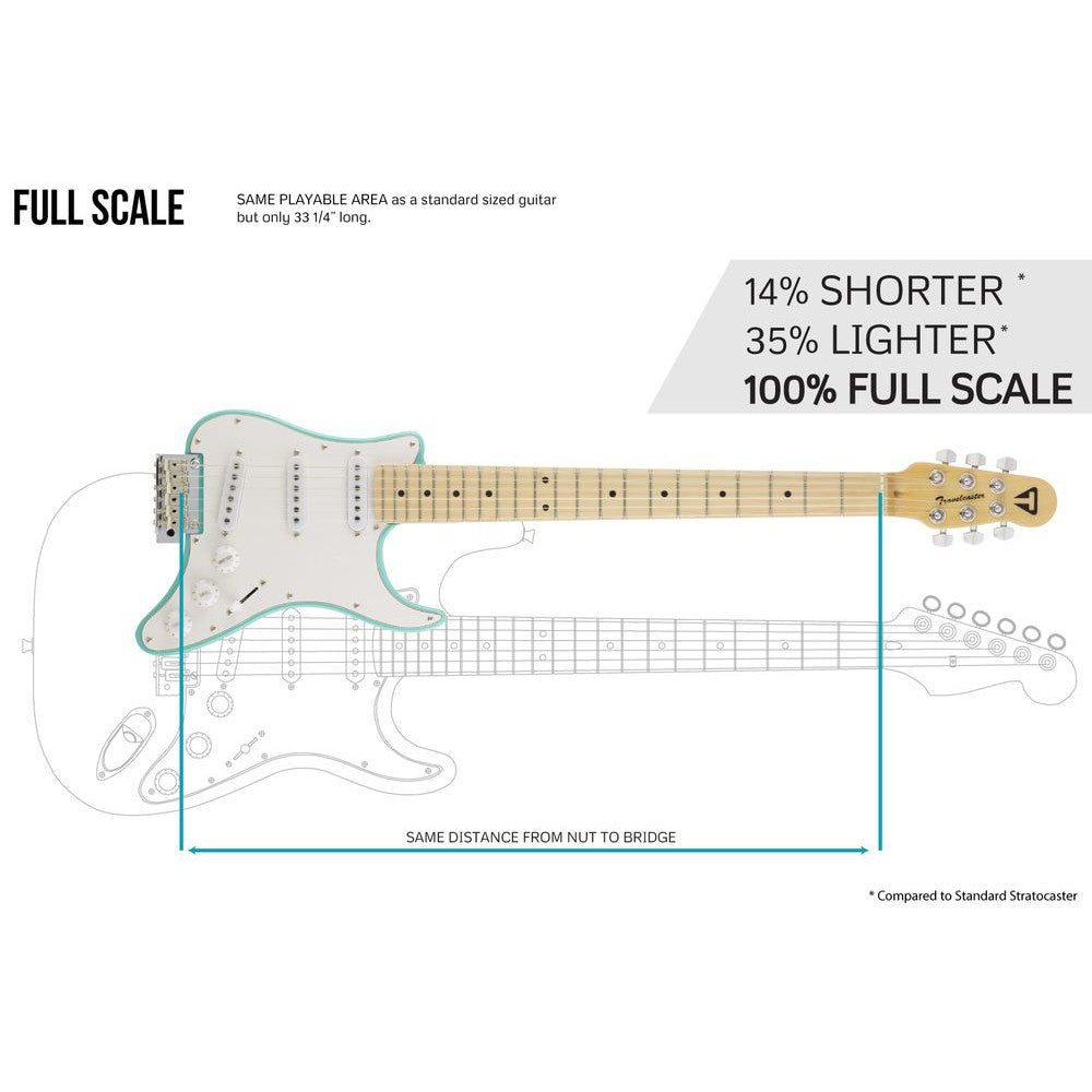 Traveler Guitar Travelcaster Deluxe Surf Green