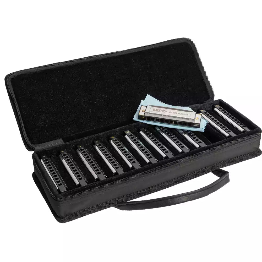 BRYDEN 12 PC HARMONICA SET