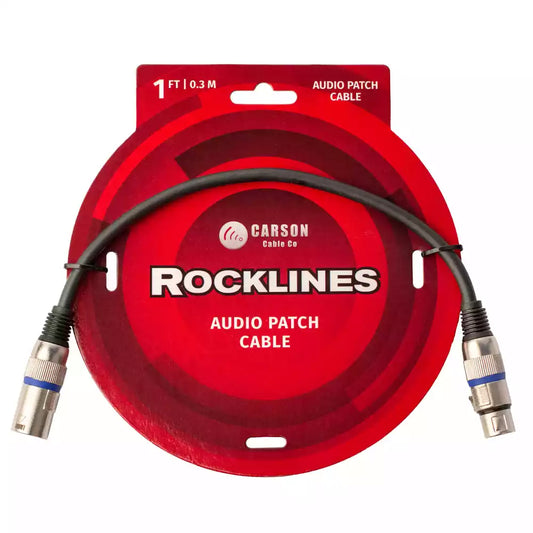 Carson Rocklines 1 Foot XLR Cable