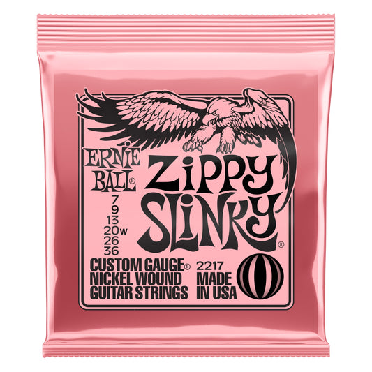 Ernie Ball Zippy Slinky Nickel Wound Electric Guitar Strings .07-.36