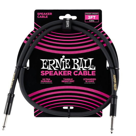 Ernie Ball 3' Speaker Cable Straight/Straight