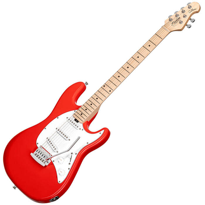 Sterling by Music Man Cutlass SSS - Fiesta Red Maple Board