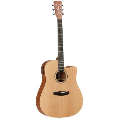 Tanglewood TWR2DCE Roadster II Dreadnought W/ Cutaway, No Scratchplate, Natural Finish
