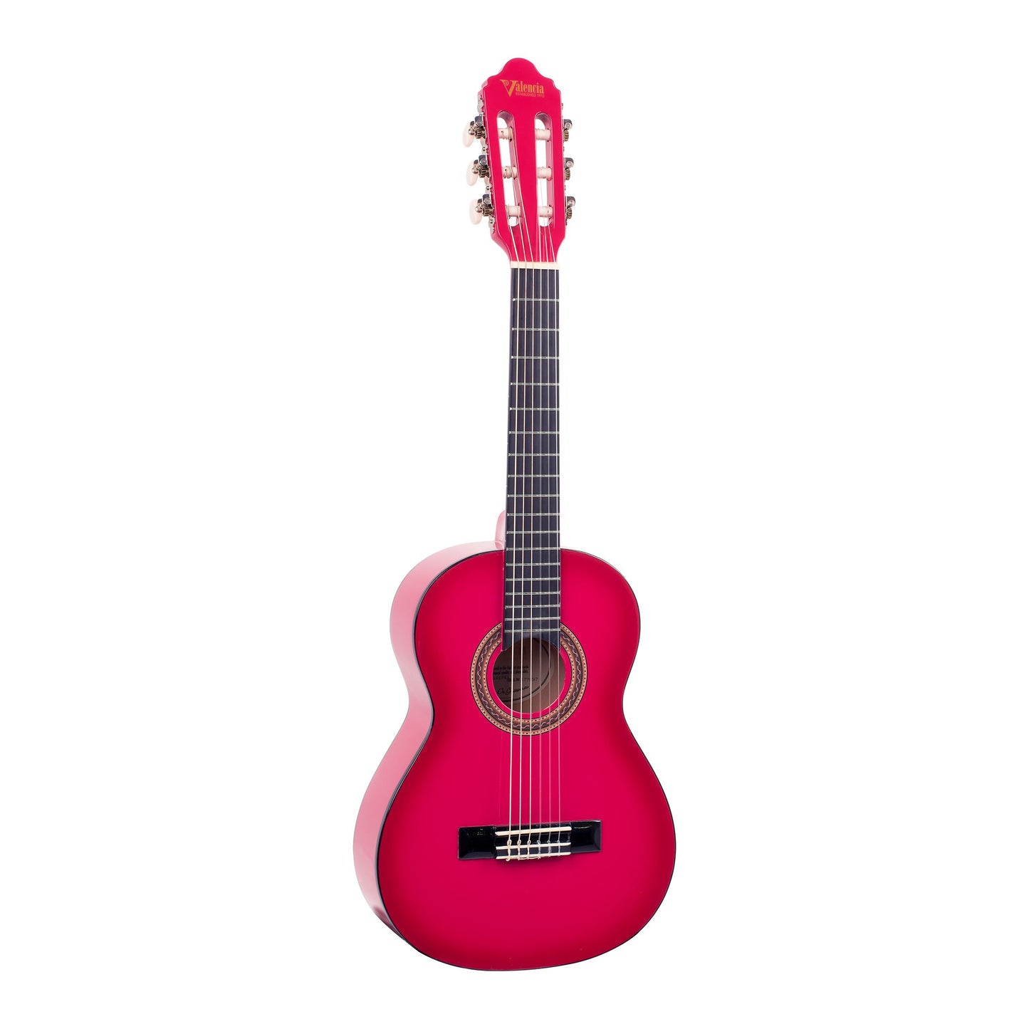 Valencia - Beginner Nylon String Classical Guitar 3/4 size Pink