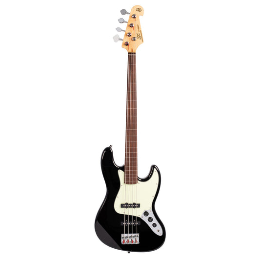 SX Fretless J Bass - Black
